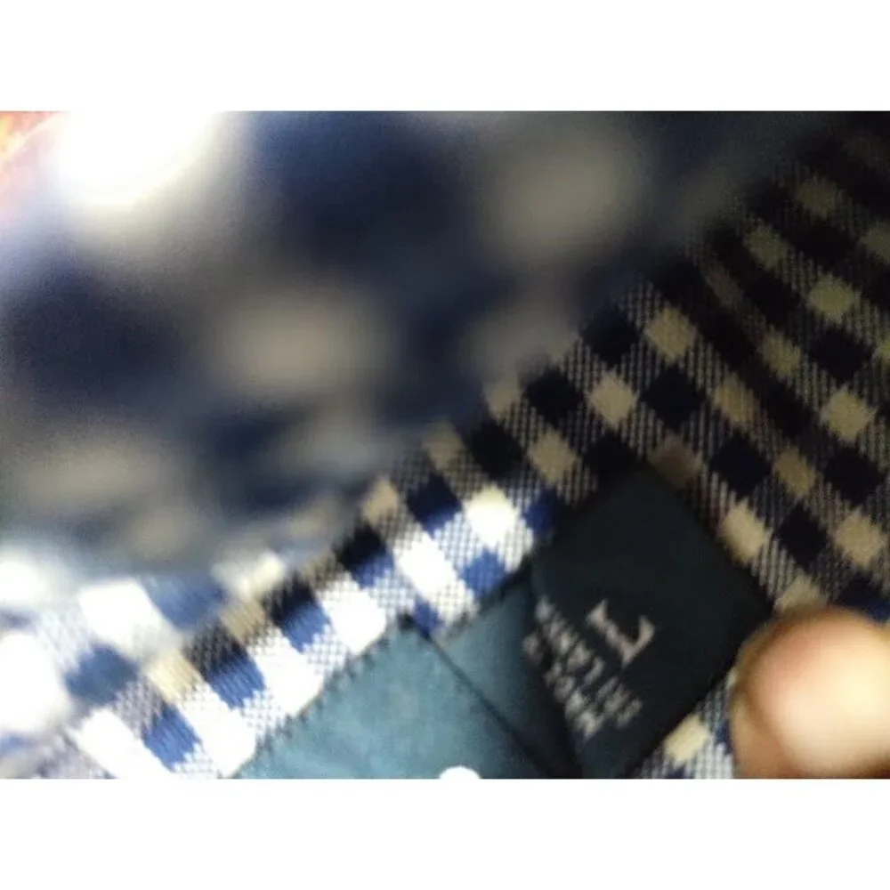 Ralph Lauren Cotton Gingham Classic Fit Button-Down Shirt Blue/White Mens Size L - Picture 7 of 11